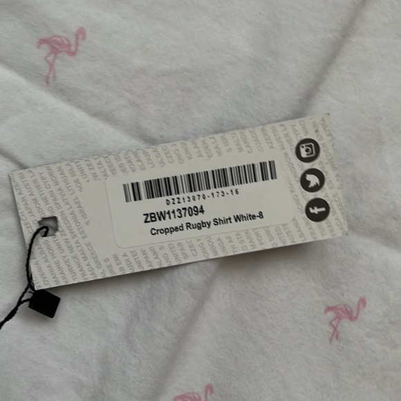 Cropped rugby top white - Picture 3 of 3